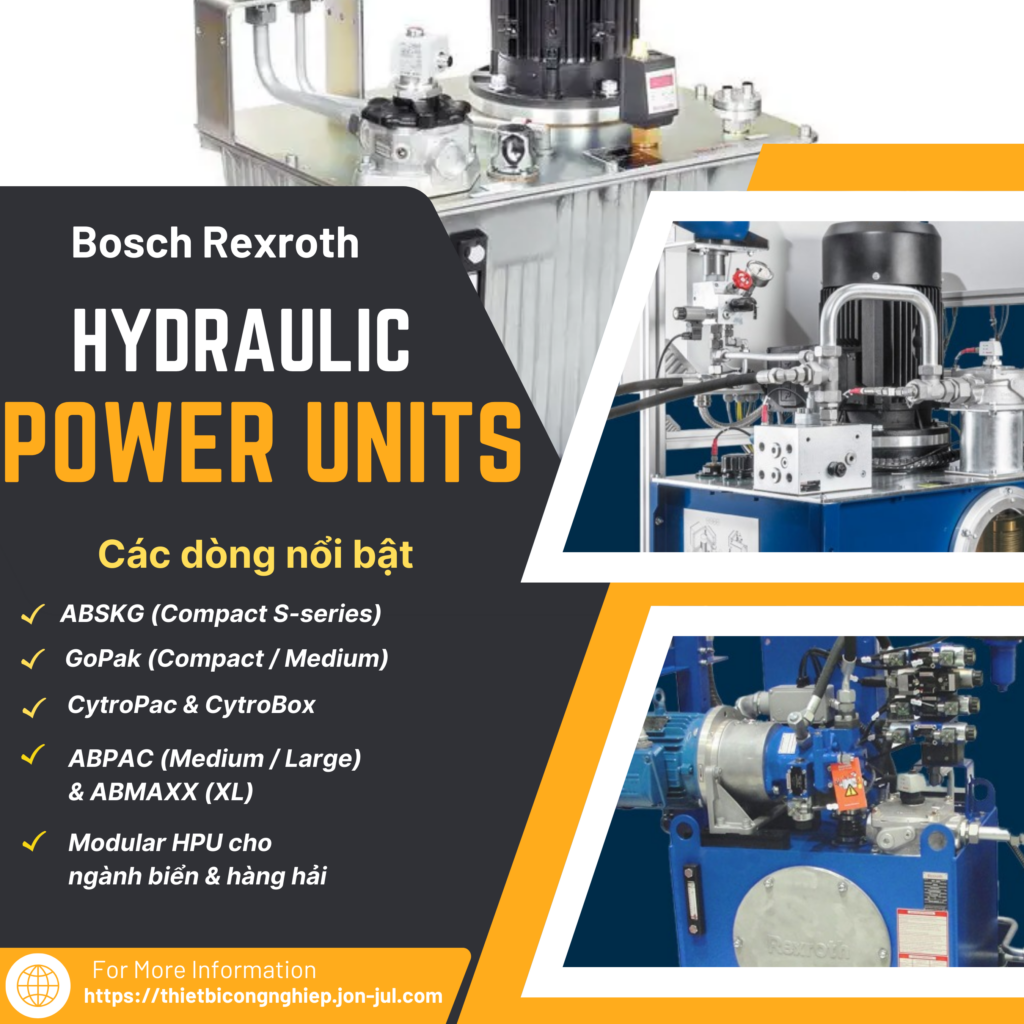 Rexroth Hydraulic Power Units – Giải pháp thủy lực toàn diện