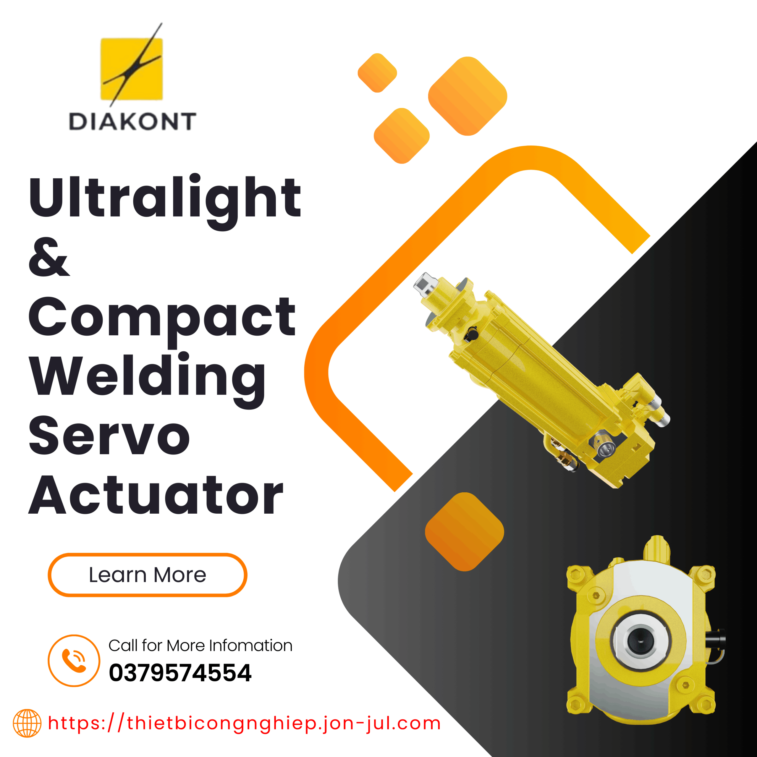 Ultralight & Compact Welding Servo Actuator – Giải pháp hàn siêu nhẹ & nhỏ gọn