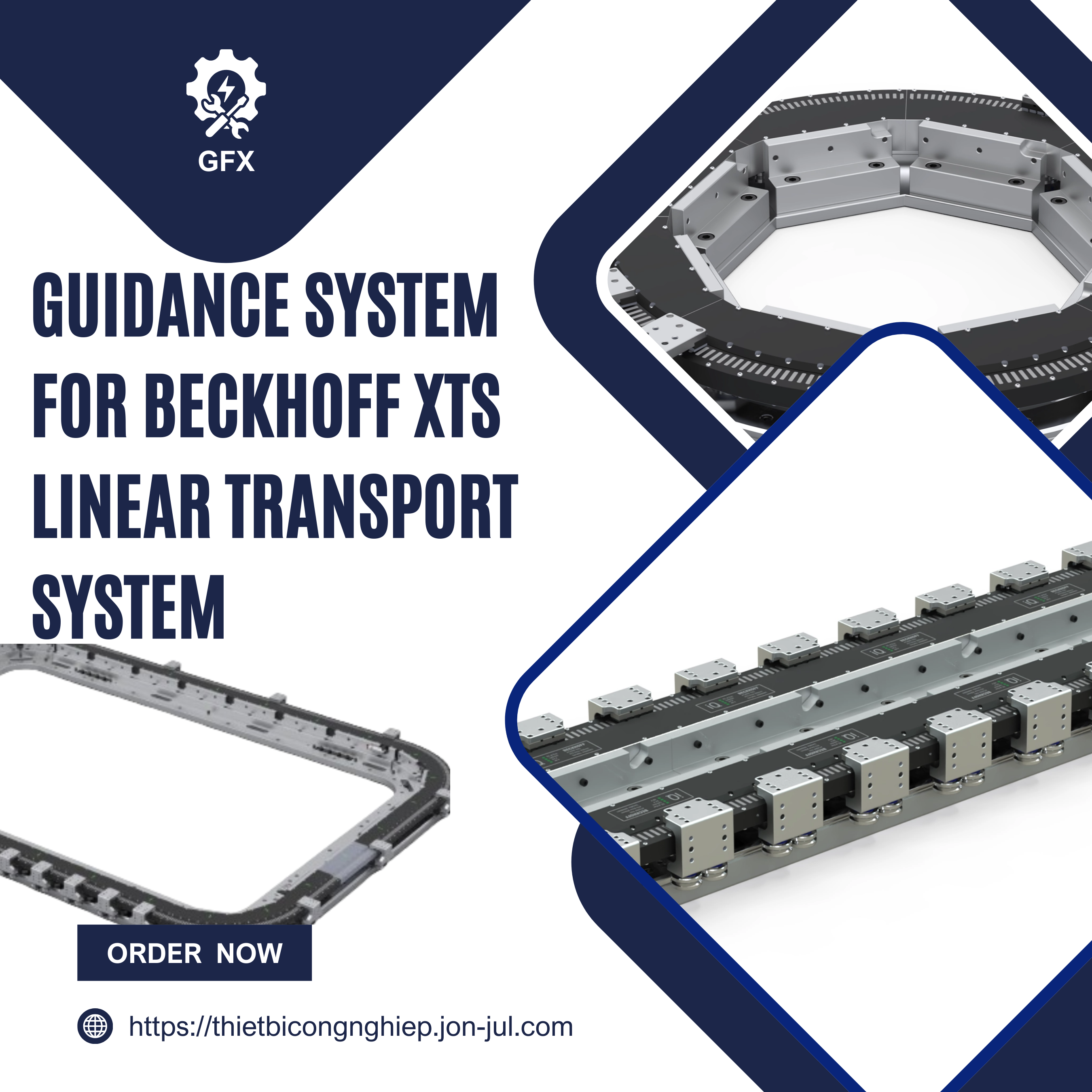 Guidance System for Beckhoff XTS Linear Transport System – Giải pháp dẫn hướng tối ưu cho tự động hóa