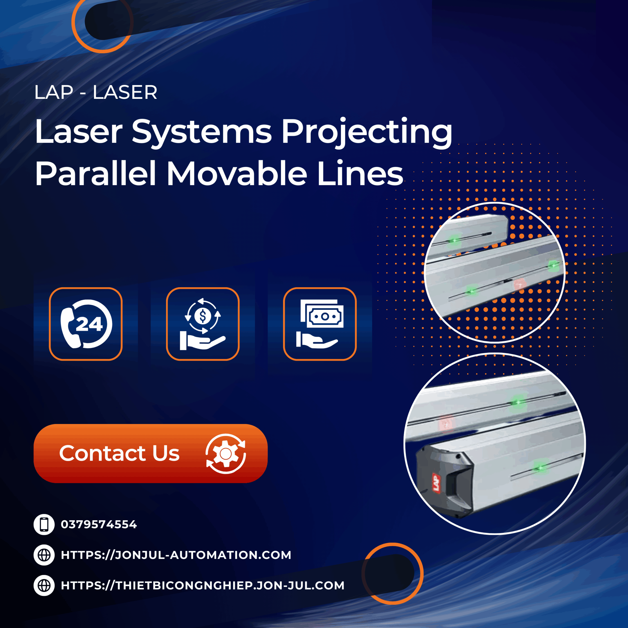 Laser Systems Projecting Parallel Movable Lines – Giải pháp căn chỉnh chính xác trong công nghiệp