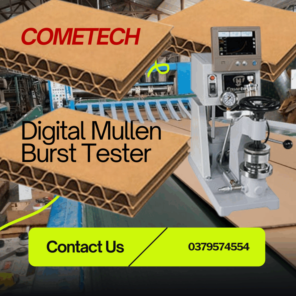 Thiết bị đo độ bền bục COMETECH trong ngành bao bì – giấy – carton