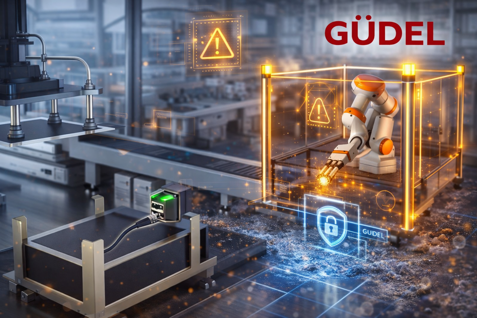 Double Blank Detector Güdel – Giải pháp an toàn cho robot trong dây chuyền sản xuất