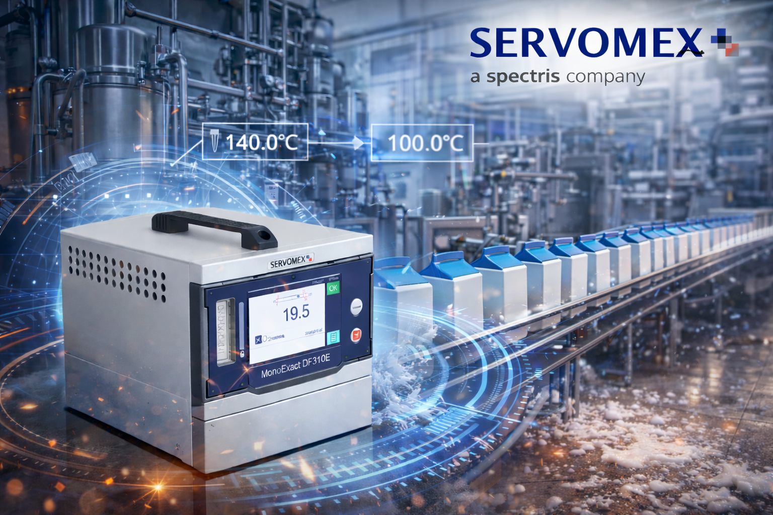 SERVOPRO MonoExact – Giải pháp kiểm soát lò nung trong dây chuyền tiệt trùng sữa