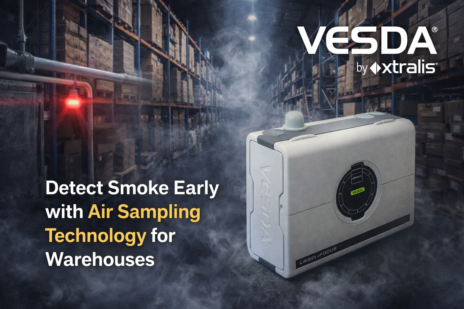 VESDA Smoke Detector – Giải pháp phát hiện khói sớm bằng công nghệ hút mẫu không khí cho kho hàng